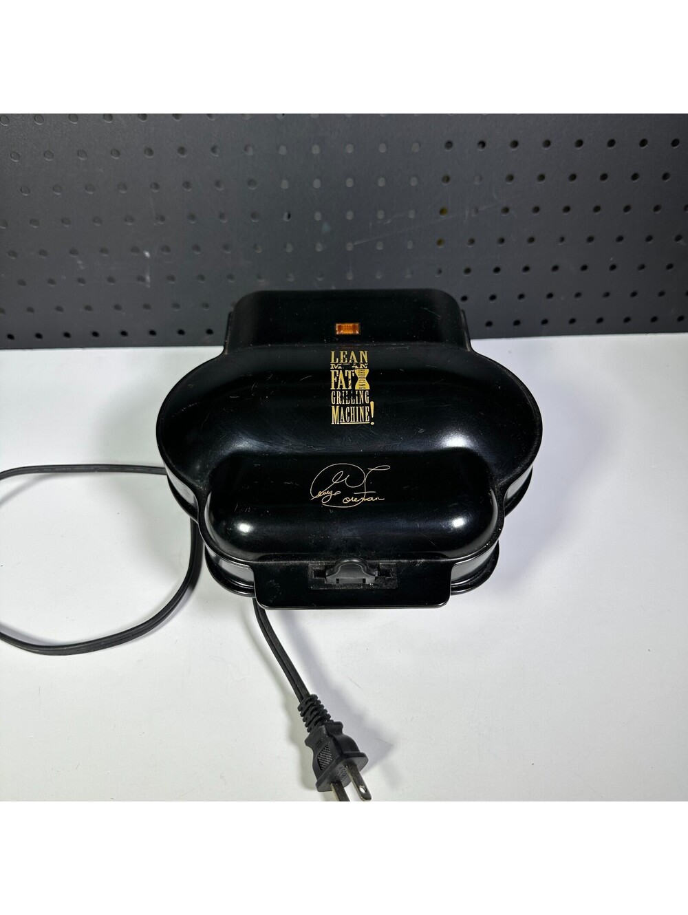 GEORGE FOREMAN Original Lean Mean Fat Grilling Machine Model GR8BLK Used